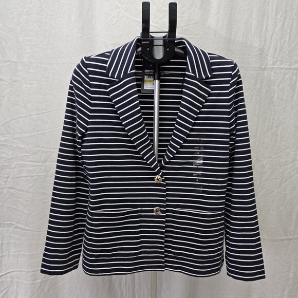 Nautica Sail Striped Knit Blazer medium - Picture 2 of 10